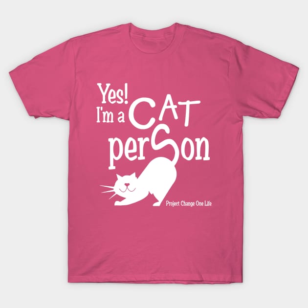 cat person T-Shirt by clownverty